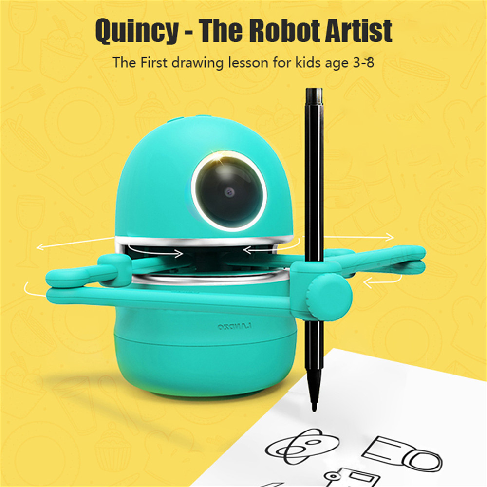 Quincy the Robot Artist/Robot Toy Math, Spelling, Activity