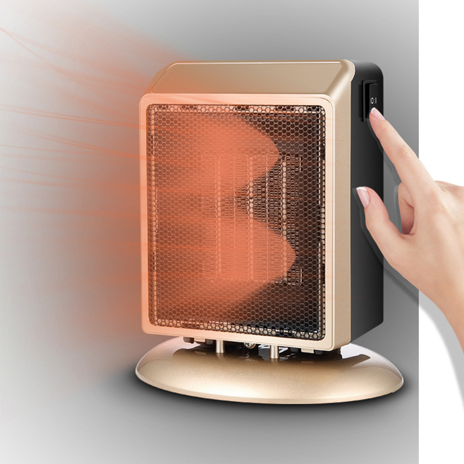 400W Mini Ceramic Electric Heater Home Office Space Heating Portable