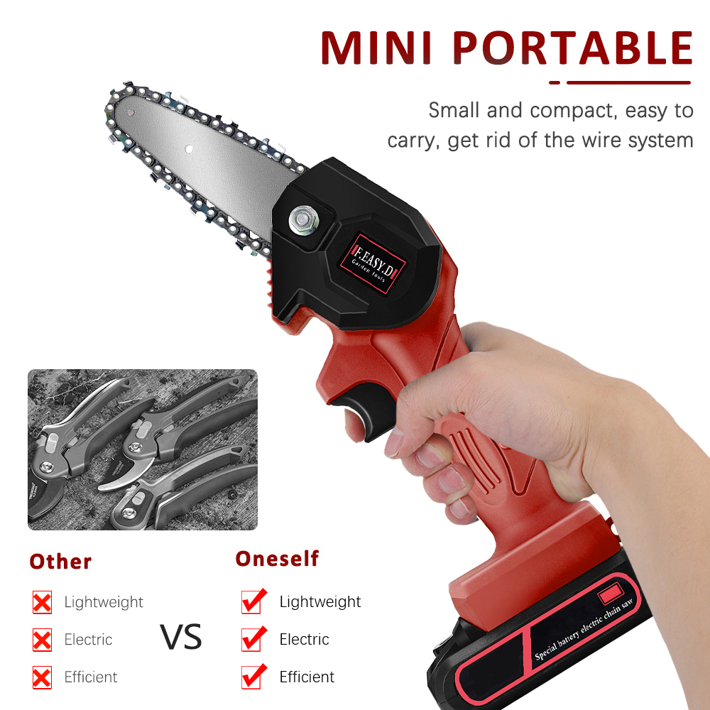 Mini Portable One Hand  Saw  Woodworking Electric Chain Saw  
